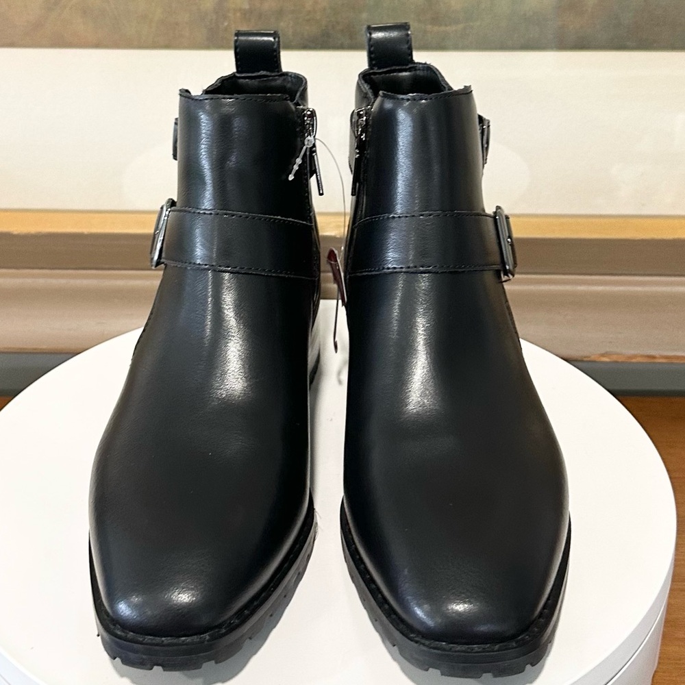 🌸BLONDO🌸 Shanna Waterproof Ankle Black Leather Boot Size: 6.5M - Picture 4 of 8